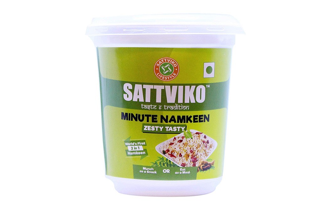Sattviko Minute Namkeen Zesty Tasty    Tub  75 grams